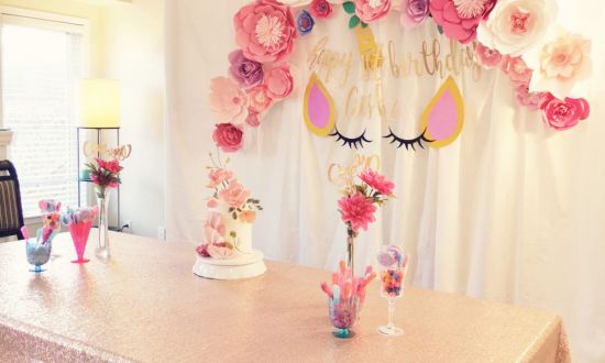 unicorn pink paperflower