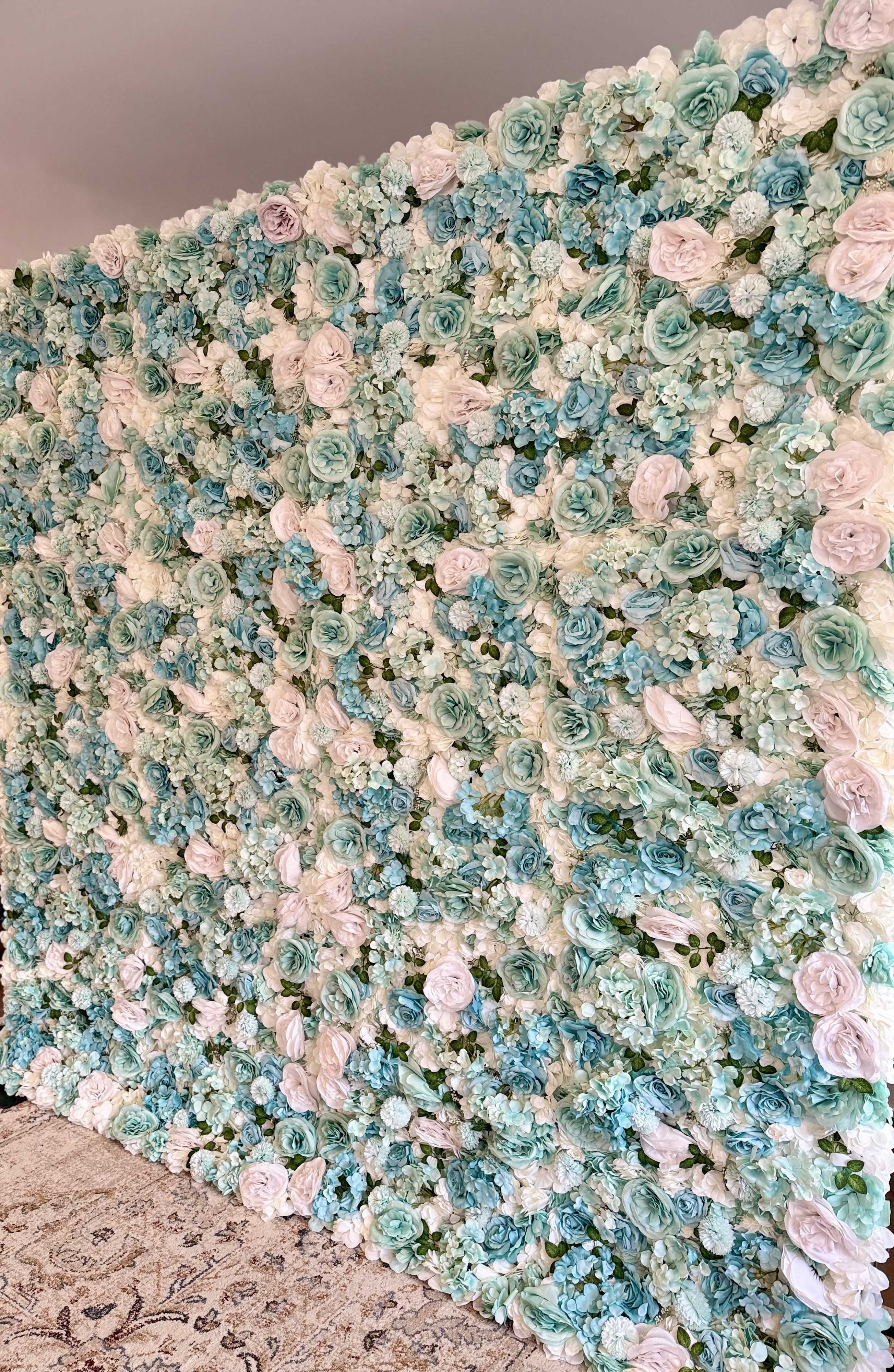 Tiffany Bloom Flower Wall flower wall rental in Toronto